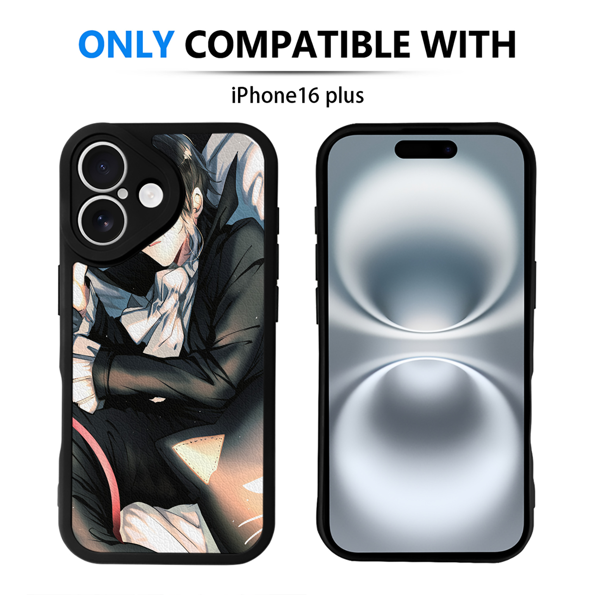 （画像用） 文豪ストレイドッグス Bungo Stray Dogs 【iPhone 16シリーズ対応】シリコンスマホケース（レザー調） 材質：シリコン